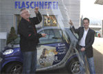 Stephan Heiler (re.), Juniorchef der Alois Heiler GmbH,.......