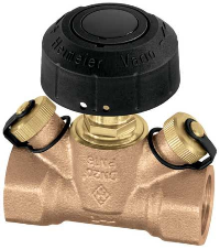 Das Regulierventil Vario R in Geradsitzbauweise ermöglicht einen exakten hydraulischen Abgleich von z. B. Strängen in Pumpenwarmwasser-Heizungsanlagen und Klimaanlagen.