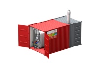 Heizcontainer zeichnen sich durch ihre hohe Leistungsfähigkeit aus,  sie sind in Leistungsgrößen von 100 bis 2.000 kW einsetzbar und können im Rahmen der Wärmelieferungsgarantie bei Großobjekten zum Einsatz kommen.     