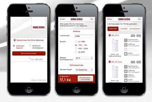 Mit der „HeizlastApp“ von STIEBEL ELTRON lässt sich...