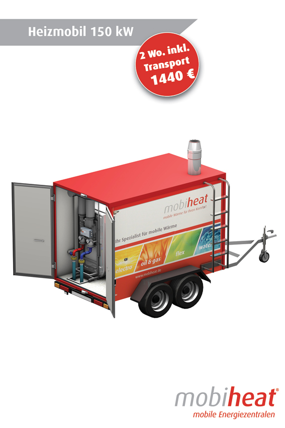 Das Heizmobil MH150F kann als Modernisierungshelfer...
