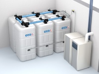 Batterietanksysteme eignen sich optimal bei der Erneuerung einer Tankanlage. Durch ihre kompakten Abmessungen und variablen Aufstelloptionen lässt sich viel Platz im Keller sparen. Im Bild als Beispiel ein 6er Batteriesystem.  <br />Hintergrundinformationen hierzu unter <a href="http://www.xn--sicherer-ltank-3pb.de/"target="_blank">www.sicherer-öltank.de</a>. <br />