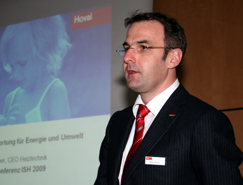 Peter Gerner, CEO Heiztechnik Hoval International.