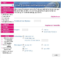 Per Online-Recherche in Frage kommende Förderungen ermitteln