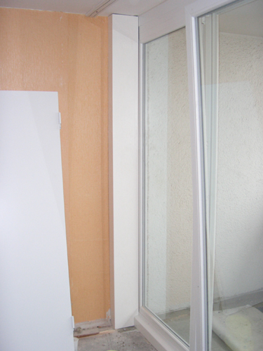 Anpassen des Steigstrangprofiles in L- Bauform passend...