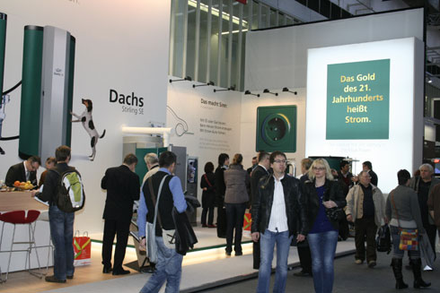 Der Dachs bei Senertec zog große Aufmerksamkeit auf...