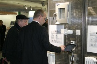 Regelungen über Ipads liessen sich vielerorts auf der Messe blicken - wie hier bei der Einzelraumregelung DynaTemp von Oventrop.