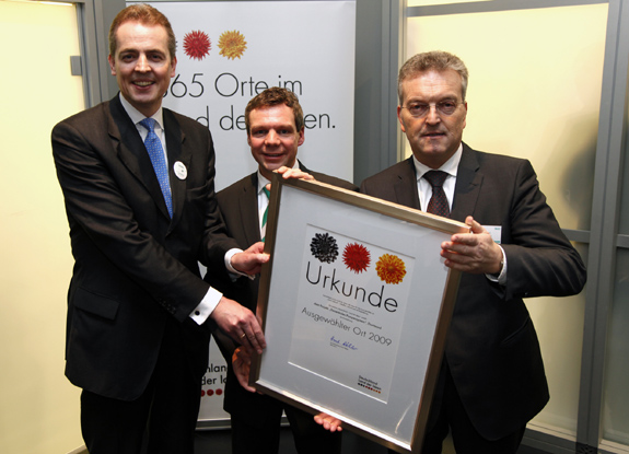 Am ersten Messetag der ISH 2009 in Frankfurt am Main...