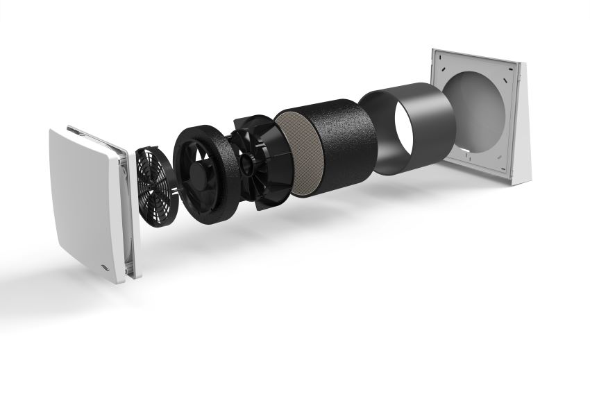 Explosionsansicht des iV14-MaxAir von inVENTer. Für...