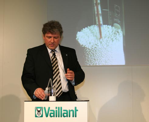 Auf einer Pressekonferenz präsentierte Vaillant die...