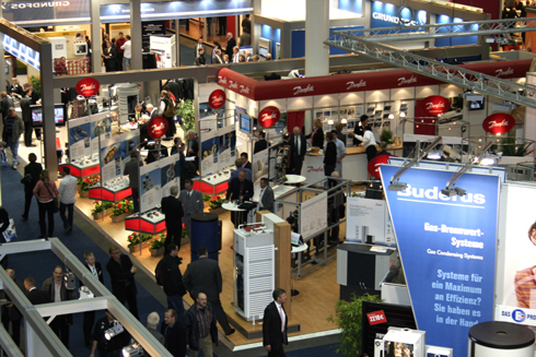 Danfoss präsentierte auf der Messe u.a. neue Wärmepumpenlösunge...