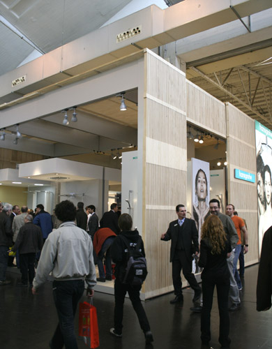 Der Hansgrohe Stand zog reichlich Besucher an.