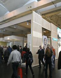 Der Hansgrohe Stand zog reichlich Besucher an.
