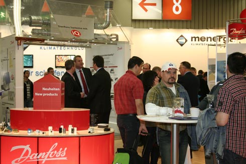 Reichlich Besucherandrang gab es auch bei Danfoss.
