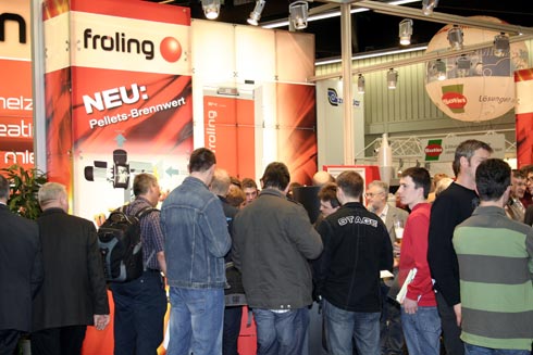 Bei Fröling konnte man zeitweilig kaum auf den Stand...