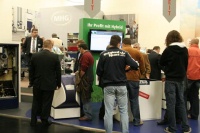 IM Zentrum der Messepräsentation stand bei MHG der neue EcoStar Hybrid.