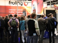 Die modernen Holzheizsysteme von Fröling zogen reichlich Fachbesucher auf den Stand.