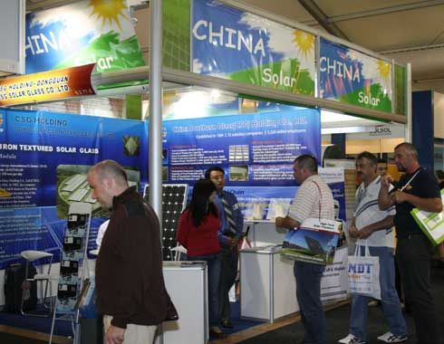 Solarmodule aus China fanden sich in den Leichtbauhallen...