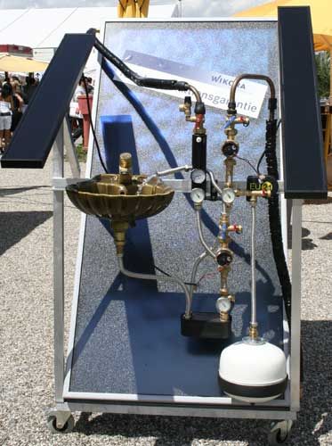 Die Solarstation Tacosol EU 21 im Einsatz auf der Intersolar...