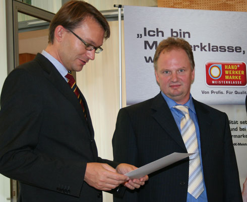 Der neue Handwerkermarkenbotschafter für Bayern Frank...
