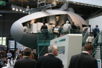 Auf der Hannover Messe können sich Interessierte das Innenleben der Windenergieanlagen der ENERCON GmbH aus Aurich anschauen.