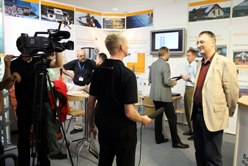 Das Team des haustechnikDialogs auf der Intersolar...