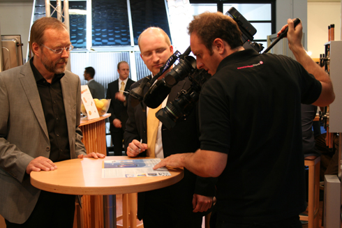 Das Videoteam des HaustechnikDialogs bei Eisenbeiß.