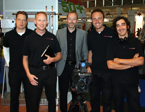 Das SHK-Video-Team des HaustechnikDialogs auf der Intersolar...