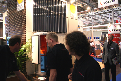 Videoaufnahmen auf dem Stand von Paradigma in München....