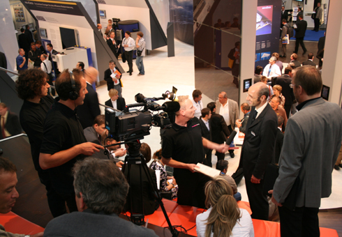 Das Videoteam des HaustechnikDialogs auf der Intersolar...