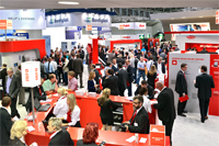 Blick ins Messegeschehen der Intersolar 2015. Bild:.......