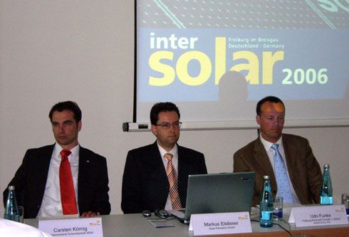 Informierten über die Entwicklungen der Solarbranche:...