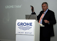 Vor Präsentation der neuen Ondos-Kollektion erklärte  der Vorstandsvorsitzende der Grohe AG, D. J. Haines das "Heuschrecken-Thema" aufgrund eines neuen Gutachtens vom Bundesfinanzministeriums für beendet.