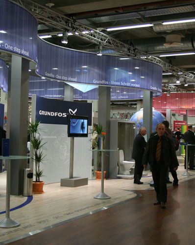Die ansprechende Präsentation bei Grundfos brachte...