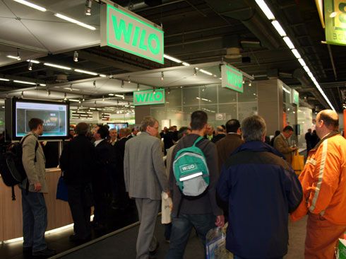 Großer Besucherandrang herrschte auch am Messestand...
