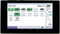 Das optionale Tablet mit bedienfreundlicher Oberfläche.......