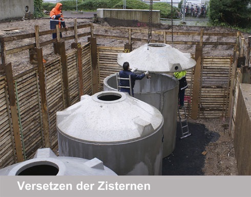 Versetzen der Zisternen