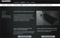 Montagekonfigurator. Bild: Kaldewei