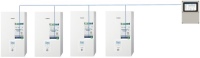 Mit dem neuen AQUAREA Kaskadenregler von Panasonic können bis zu 10 AQUAREA Luft-Wasser-Wärmepumpen parallel gesteuert werden.<br />Bilde: Panasonic<br /><br />