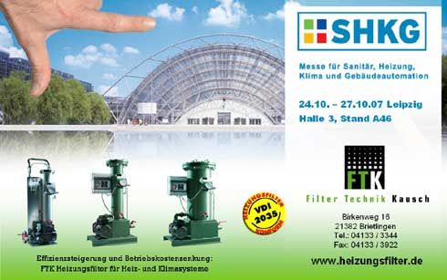Auf der SHKG Leipzig  kann man sich vor Ort bei Filtertechnik...