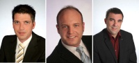 Matthias Eggler, Andreas Föll und Michael Loskarn (von re.n.li.). Bild: Kemper