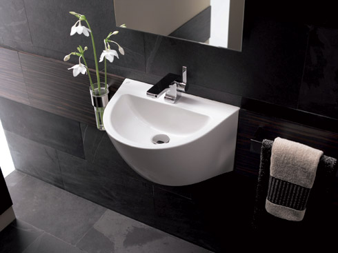 Das neue Handwaschbecken bei "Flow". Foto: Keramag