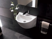 Das neue Handwaschbecken bei "Flow". Foto: Keramag