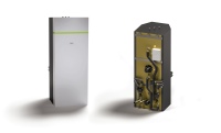 Der x-buffer combi vereint Puffer- und Warmwasserspeicher bei herausragender Effizienz. Die besondere Formgebung erleichtert den Einbau, auch in platzkritischen Bereichen. <br />Alle Bauteile, die für den Betrieb einer Wärmepumpenanlage benötigt werden, sind bereits integriert – hydraulisch und elektrisch vorkonfektioniert, einfach aufstellen, anschließen und fertig. Die Wartung erfolgt komplett über die Vorderseite.<br />BIlder: Kermi