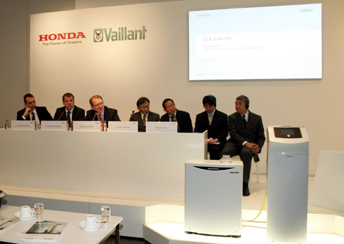 In Düsseldorf präsentierten Vaillant und Honda das...