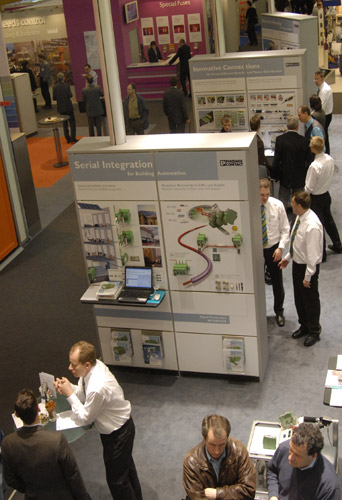 Das Thema „Gebäudetechnik vernetzen“  in Halle 9 war...