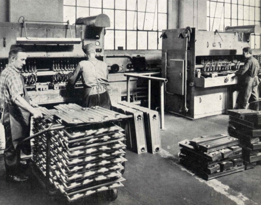Einblick in die Arbeit der Fertigung in den 60er Jahren...