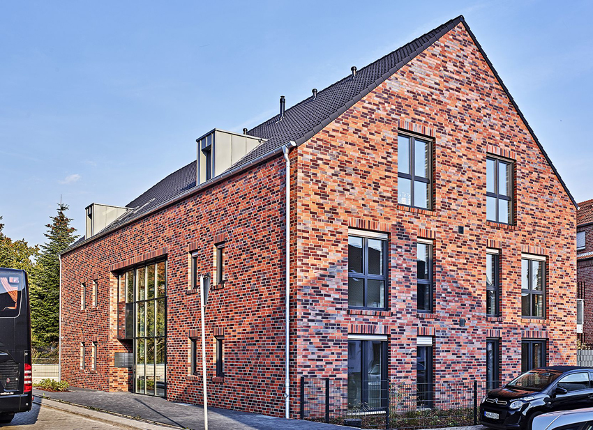 Das Mehrfamilienhaus mit KfW-55-Standard in Nordhorn...