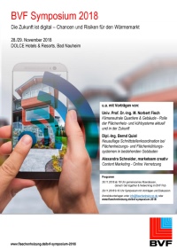 Fundiertes Fachprogramm und versierte Redner: Das BVF-Symposium widmet sich 2018 verstärkt dem Thema Digitalisierung.<br />Vild: BVF