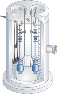 3D Ansicht einer Mall-Pumpenstation